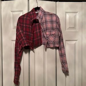 cropped adika flannel